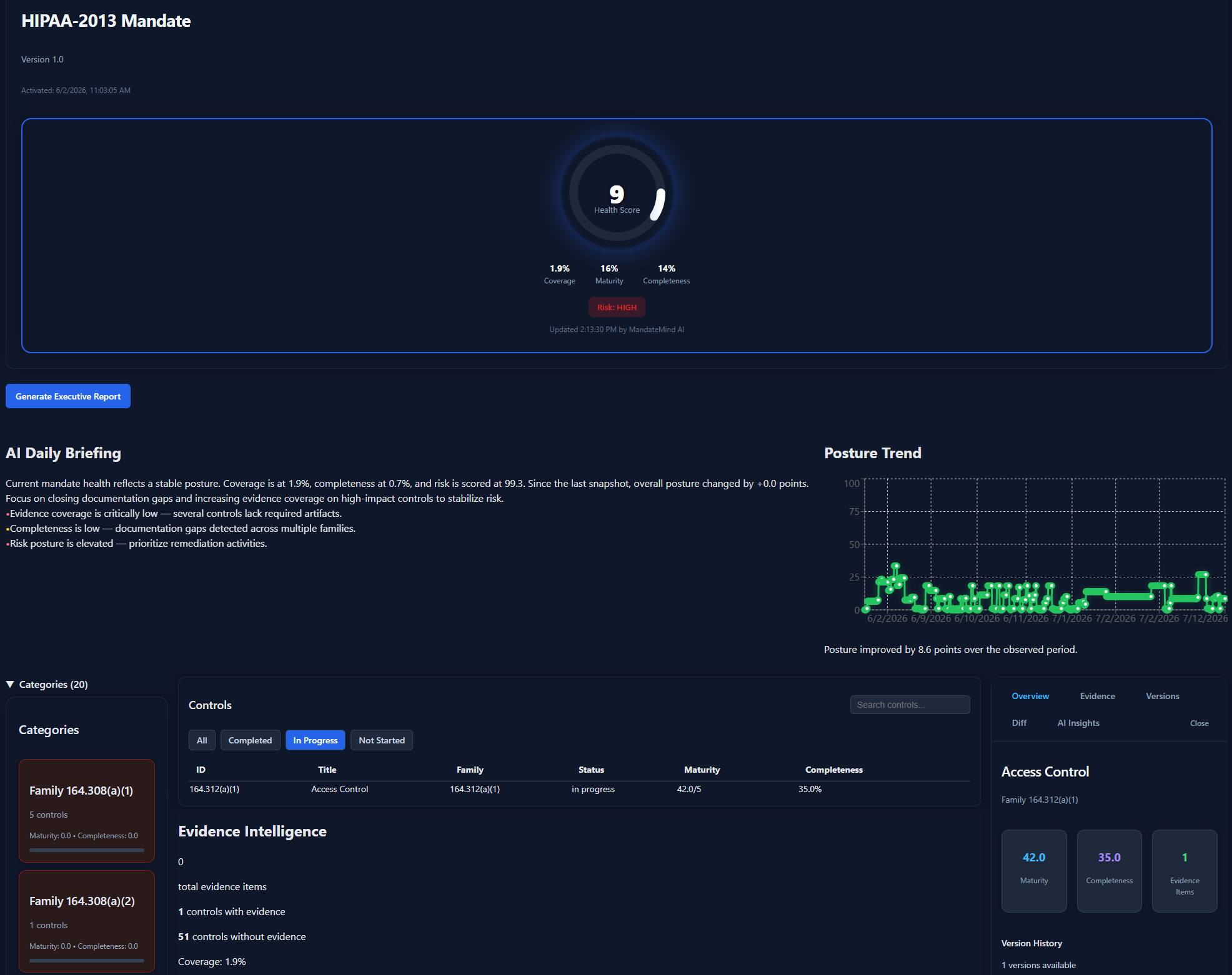 MandateMind Evidence Cockpit